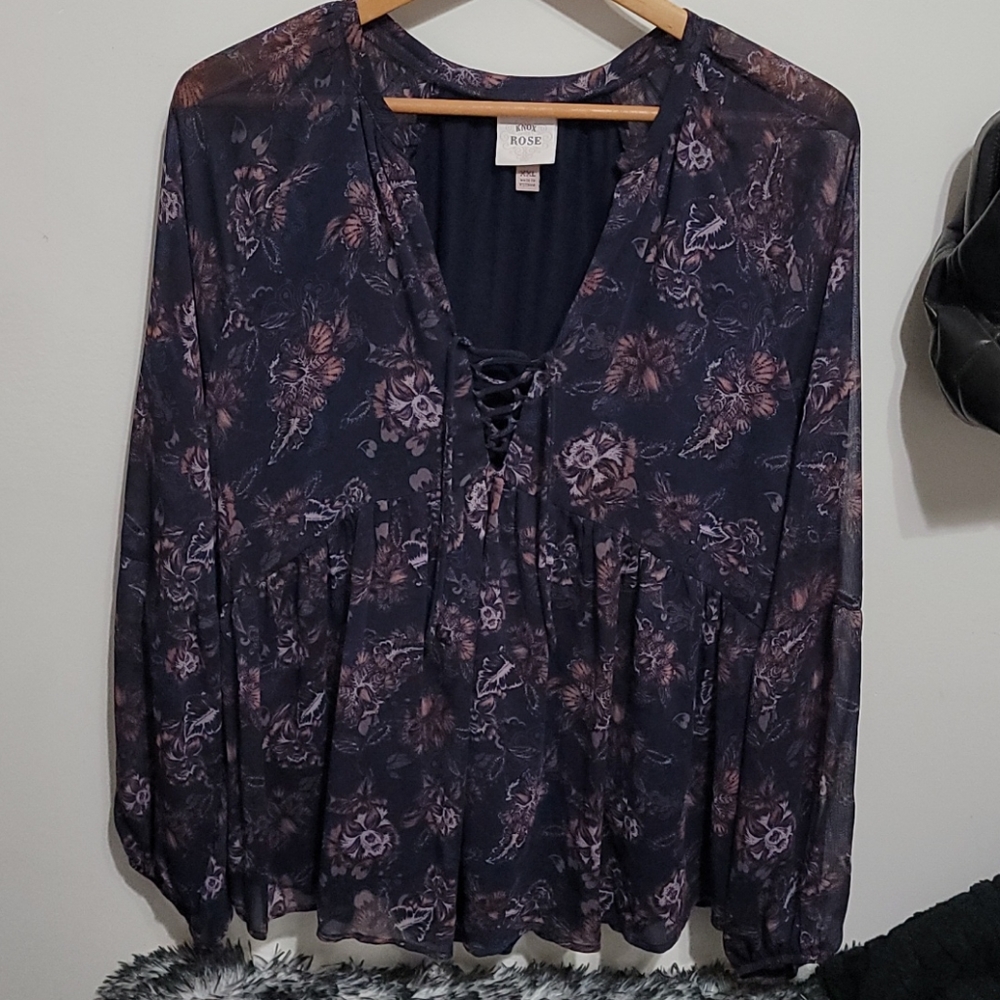 🎀2 for $15🎀 Knox Rose Babydoll Top xxl